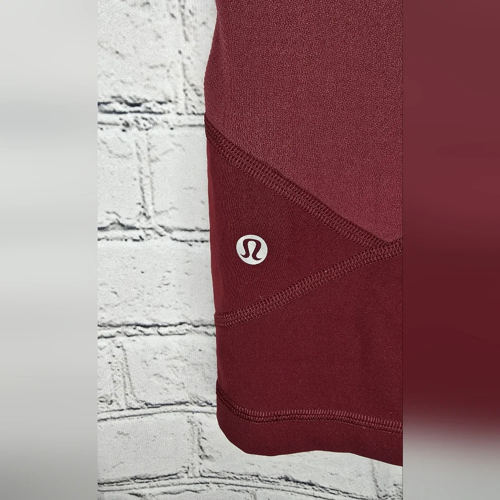 Lululemon Pace Rival Crop Size 2‎ Dark Adobe